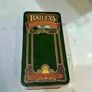 Vintage Bailey's Irish Cream green/orange tin